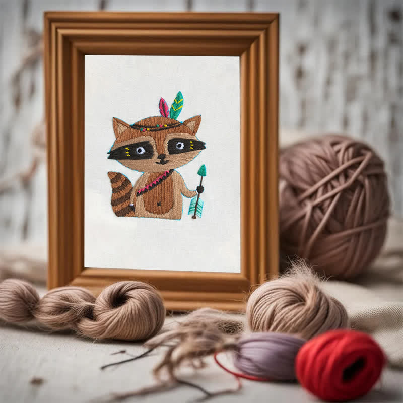 Rubbyoo Embroidery Kit - Raccoon Cub - image 3