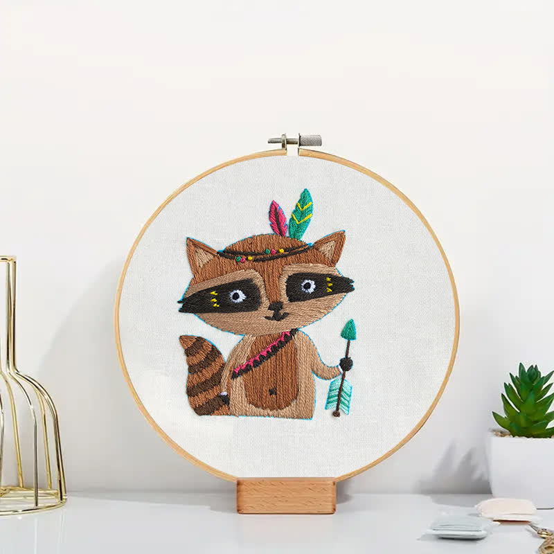 Rubbyoo Embroidery Kit - Raccoon Cub - image 2