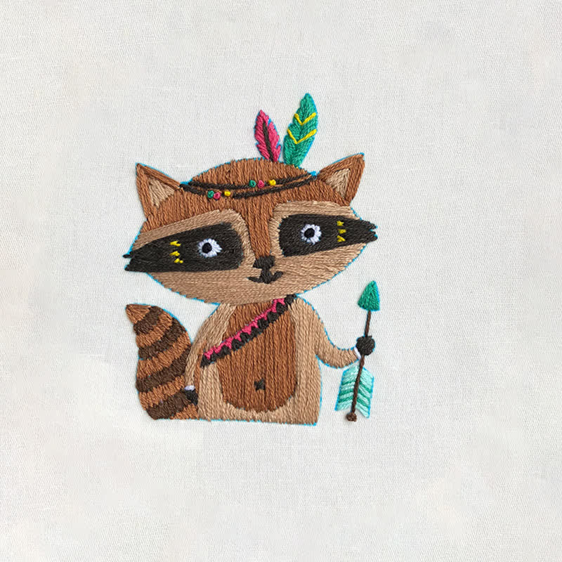 Rubbyoo Embroidery Kit - Raccoon Cub - image 10