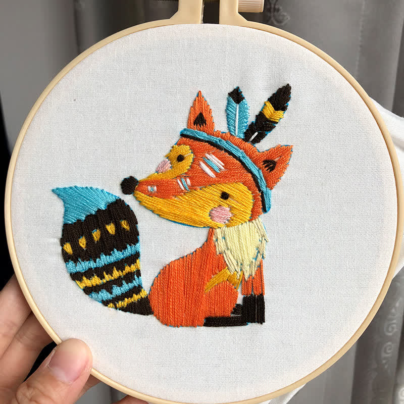 Rubbyoo Embroidery Kit - Cute Fox - image 1