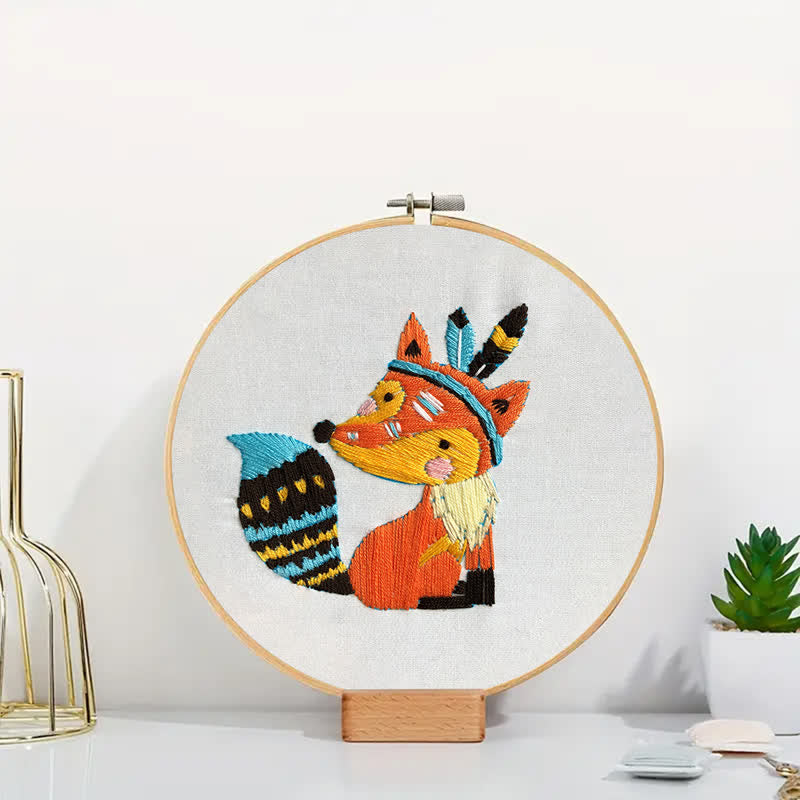 Rubbyoo Embroidery Kit - Cute Fox - image 2