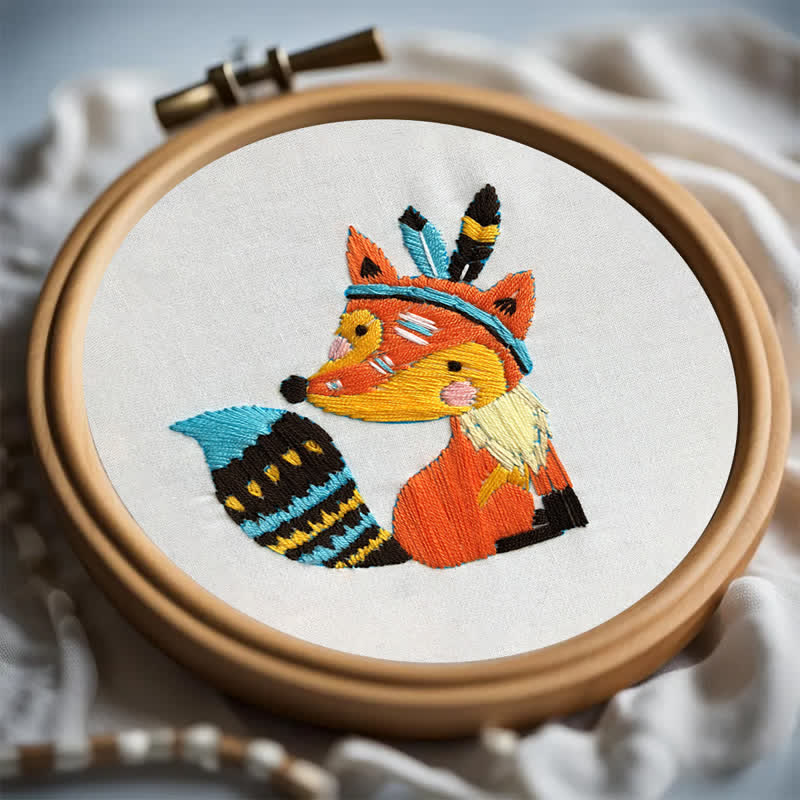 Rubbyoo Embroidery Kit - Cute Fox - image 6