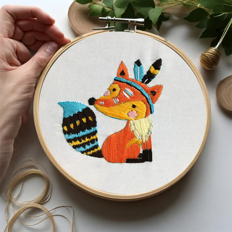 Rubbyoo Embroidery Kit - Cute Fox - image 7