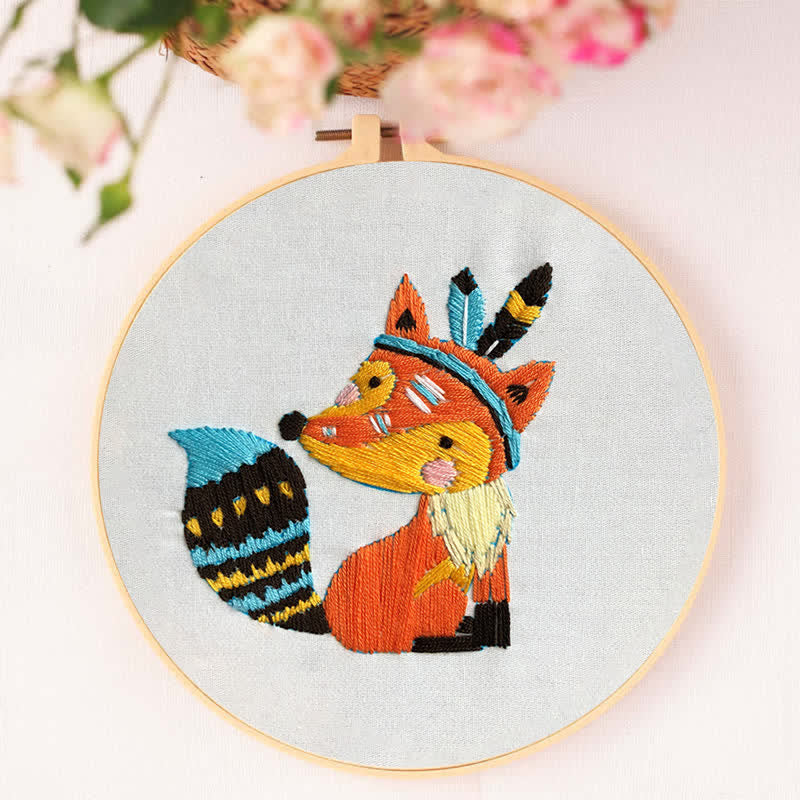 Rubbyoo Embroidery Kit - Cute Fox - image 4