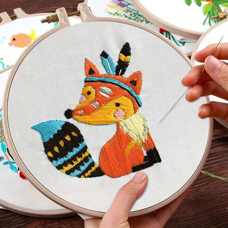 Rubbyoo Embroidery Kit - Cute Fox - image 9