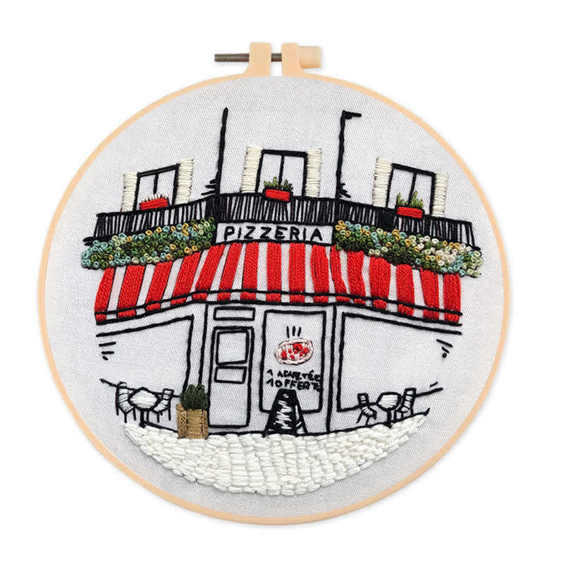 Rubbyoo Embroidery Kit - DIY Pizza Store - image 0