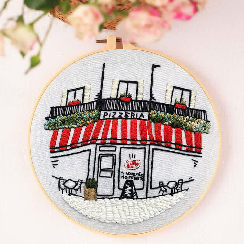 Rubbyoo Embroidery Kit - DIY Pizza Store - image 4