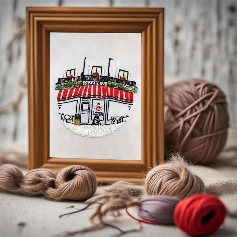 Rubbyoo Embroidery Kit - DIY Pizza Store - image 3