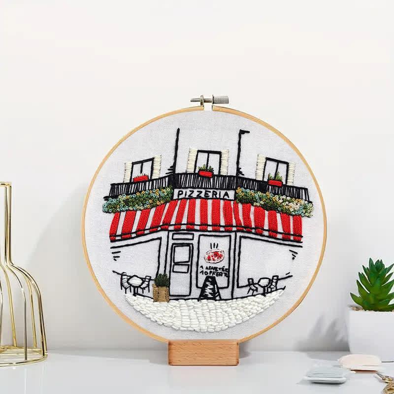 Rubbyoo Embroidery Kit - DIY Pizza Store - image 2