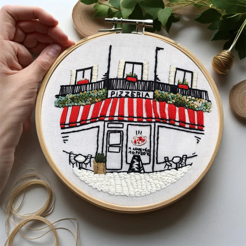 Rubbyoo Embroidery Kit - DIY Pizza Store - image 6