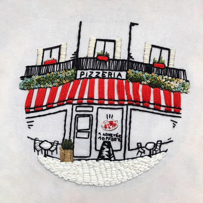 Rubbyoo Embroidery Kit - DIY Pizza Store - image 10
