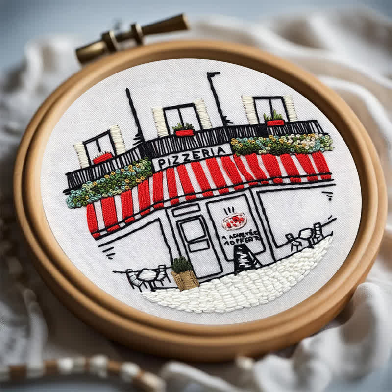 Rubbyoo Embroidery Kit - DIY Pizza Store - image 7