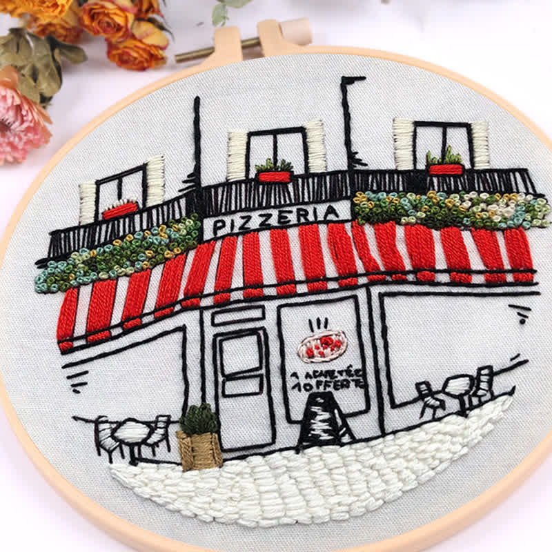 Rubbyoo Embroidery Kit - DIY Pizza Store - image 8
