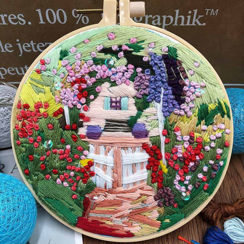 Rubbyoo Embroidery Kit - Secret Garden, House - image 1