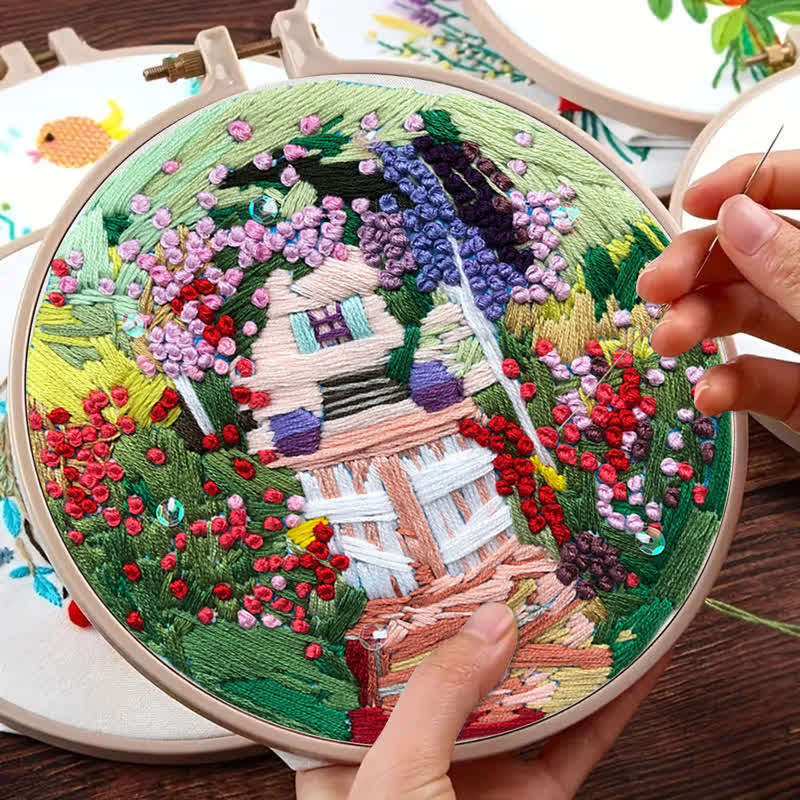 Rubbyoo Embroidery Kit - Secret Garden, House - image 6