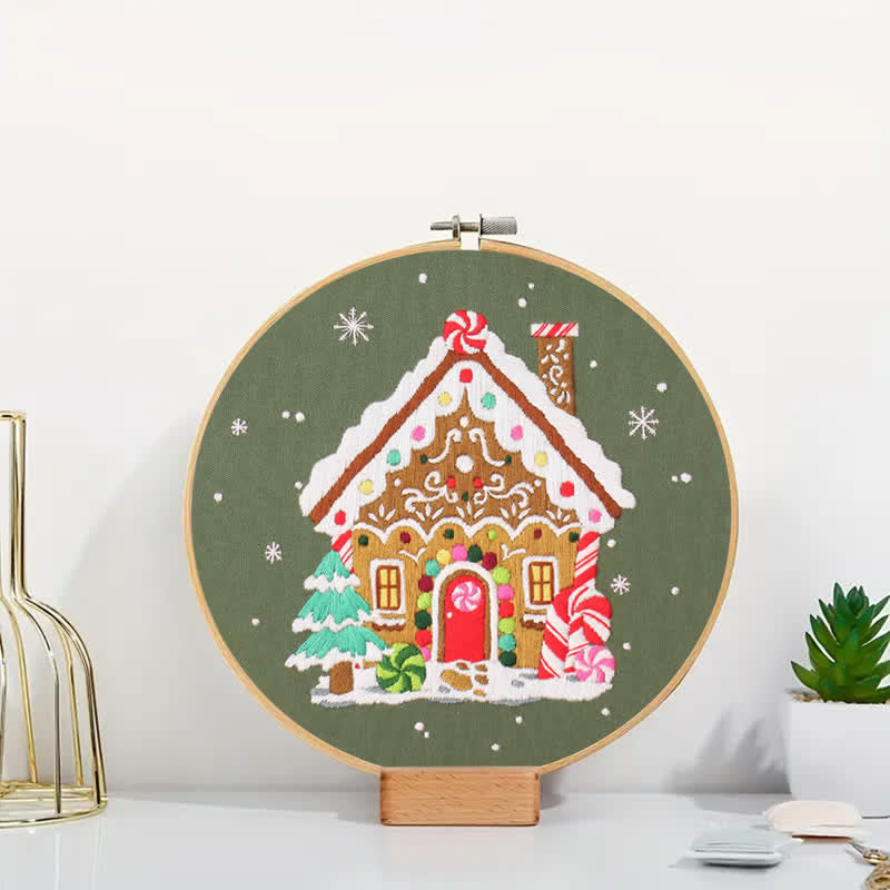 Rubbyoo Embroidery Kit - Nordic Gingerbread House - image 3
