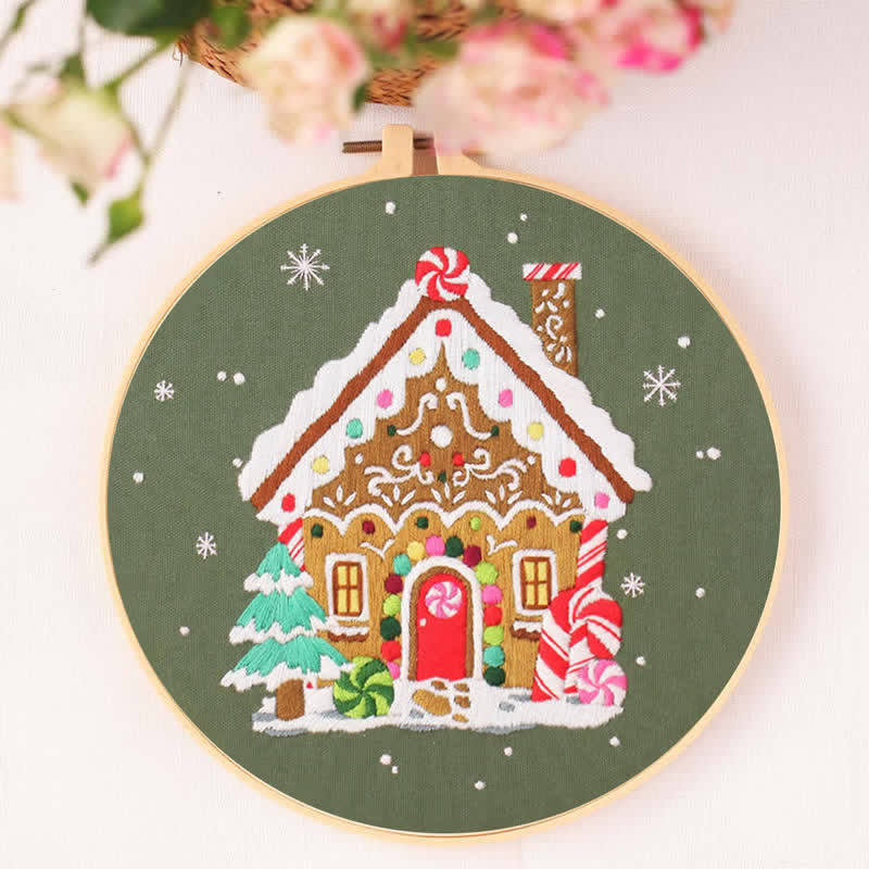 Rubbyoo Embroidery Kit - Nordic Gingerbread House - image 7