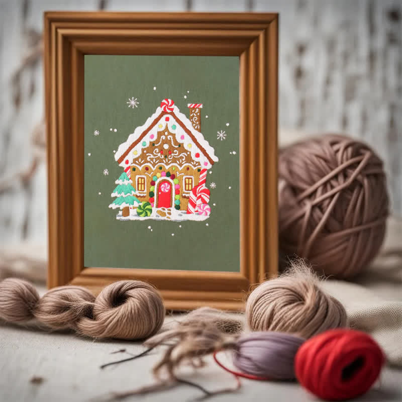 Rubbyoo Embroidery Kit - Nordic Gingerbread House - image 6