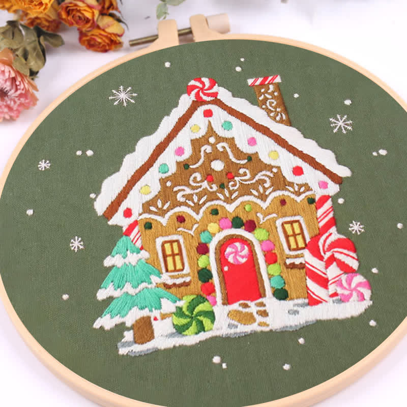 Rubbyoo Embroidery Kit - Nordic Gingerbread House - image 9