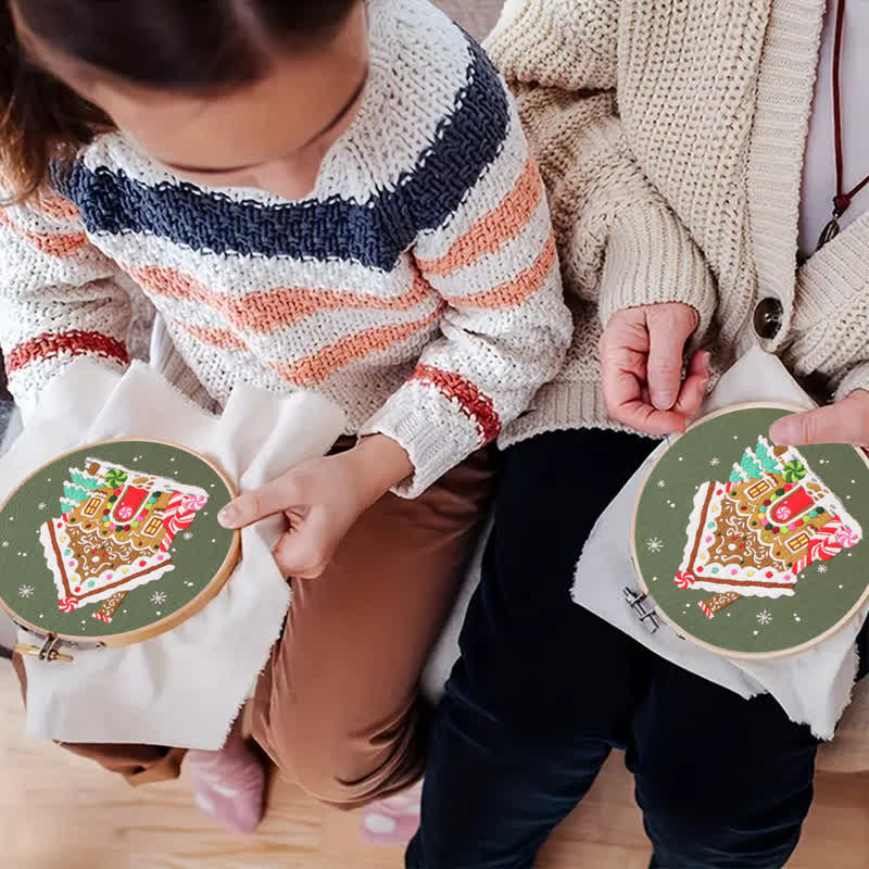 Rubbyoo Embroidery Kit - Nordic Gingerbread House - image 5