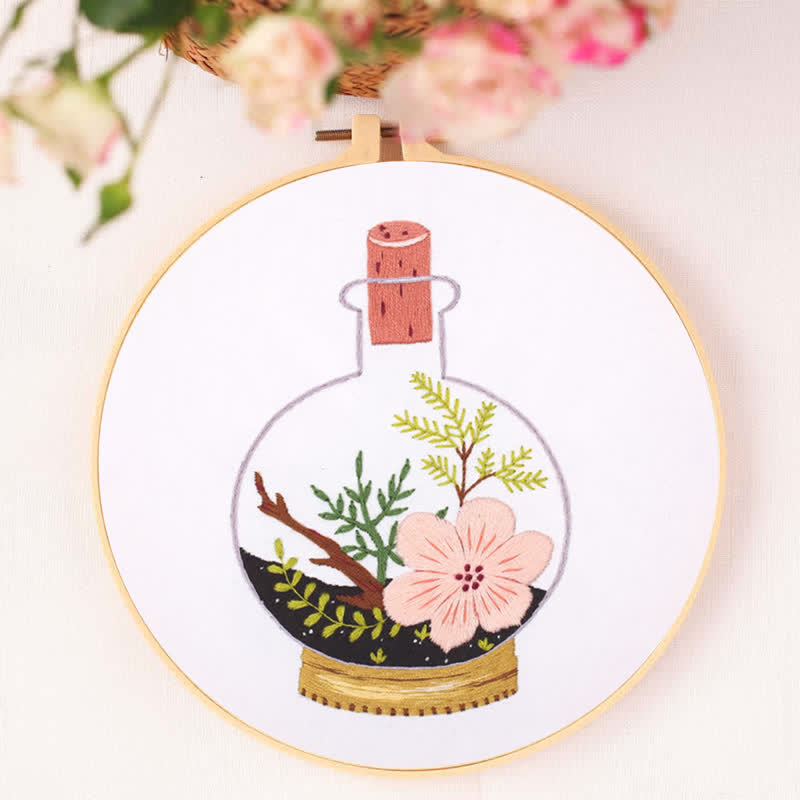 Rubbyoo Embroidery Kit - Terrarium Plants - image 5
