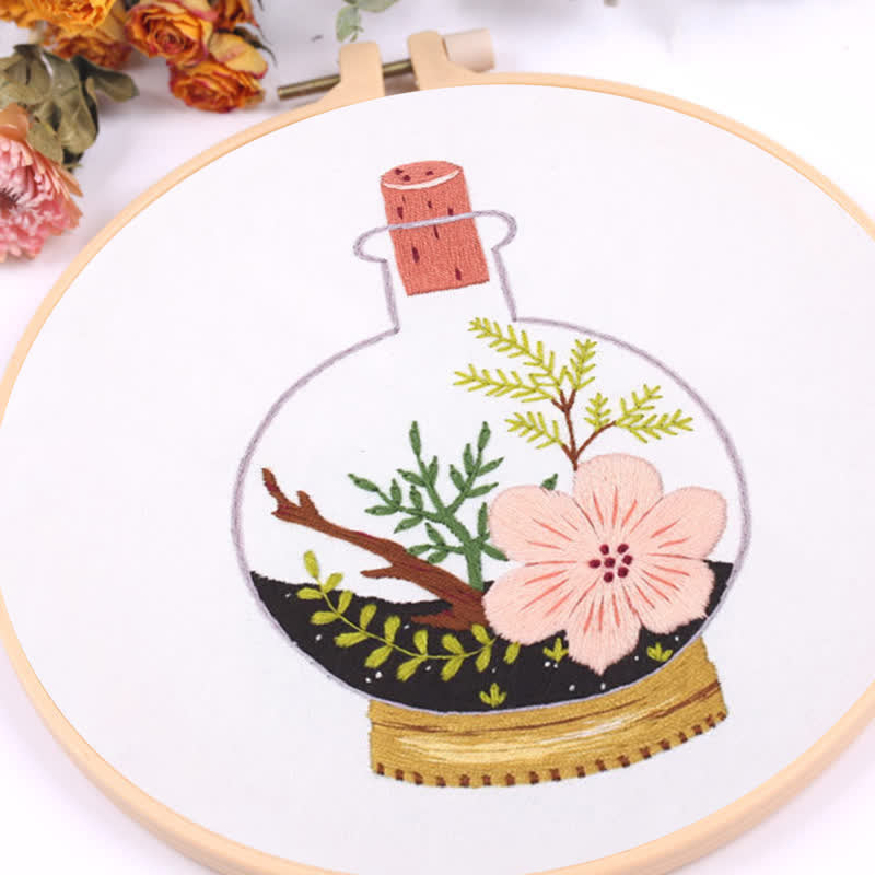 Rubbyoo Embroidery Kit - Terrarium Plants - image 6