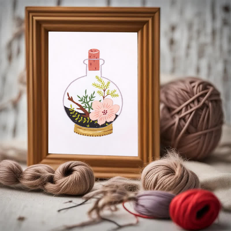 Rubbyoo Embroidery Kit - Terrarium Plants - image 7