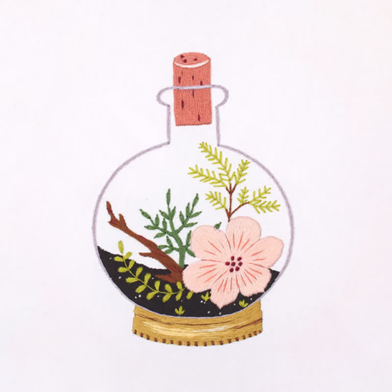 Rubbyoo Embroidery Kit - Terrarium Plants - image 8
