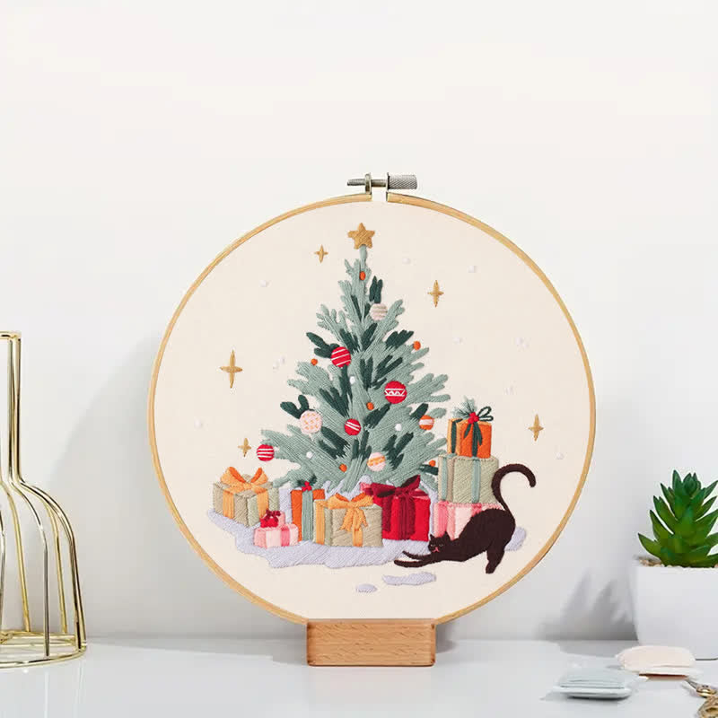 Rubbyoo Embroidery Kit - Black Cat Christmas - image 4