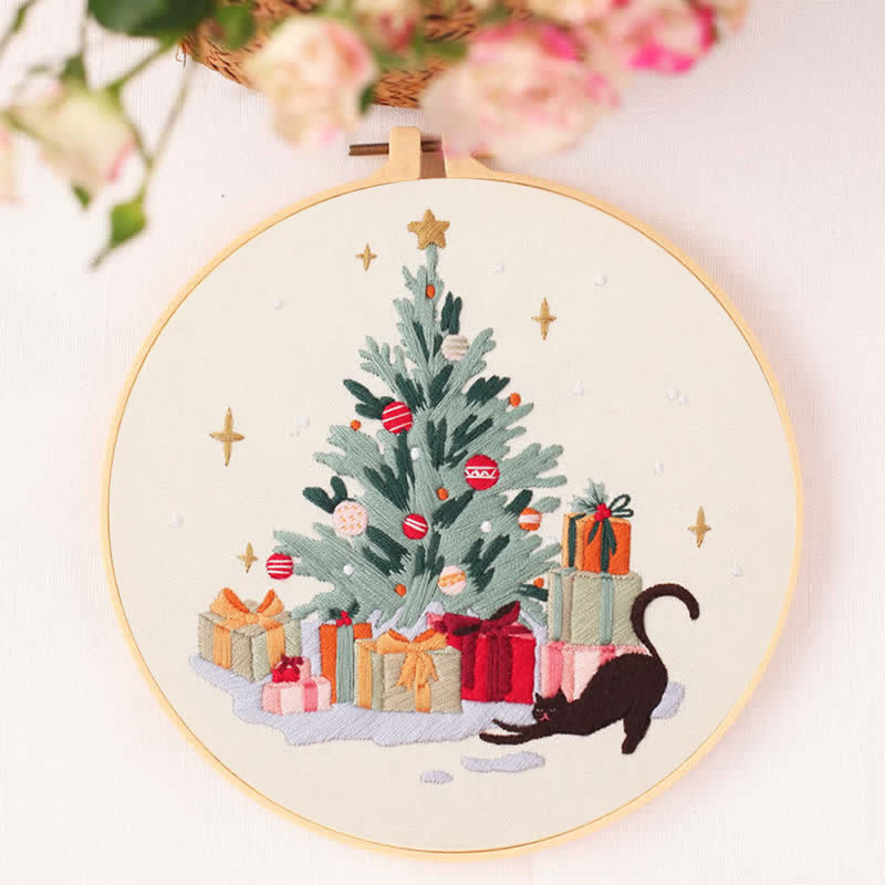 Rubbyoo Embroidery Kit - Black Cat Christmas - image 6