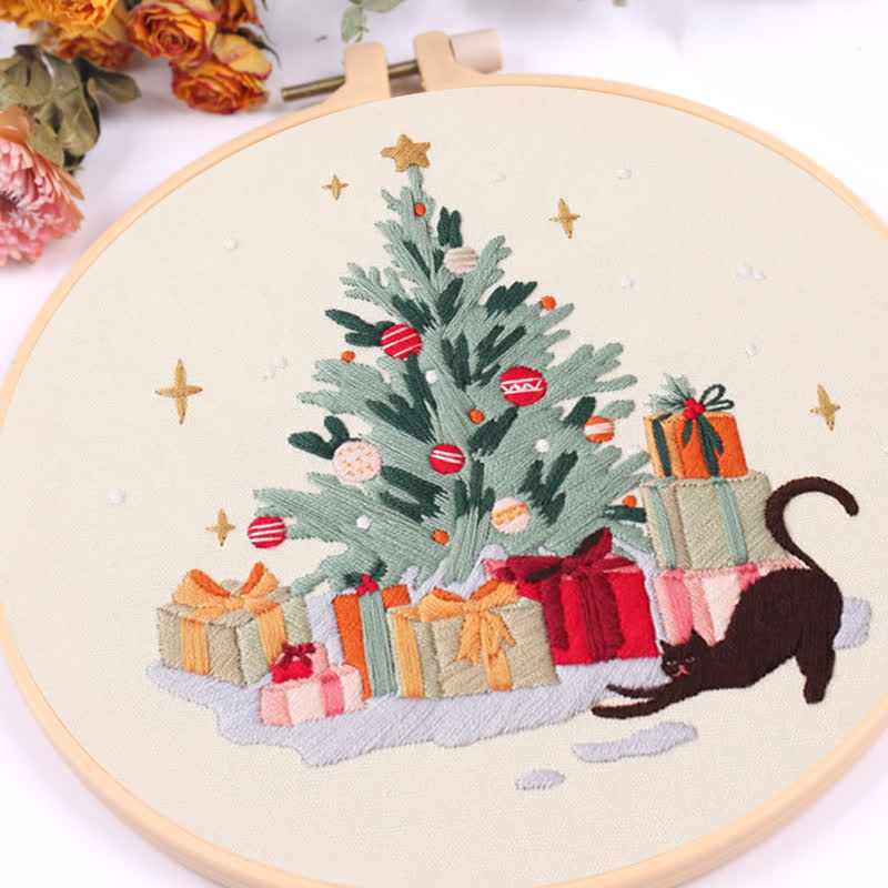 Rubbyoo Embroidery Kit - Black Cat Christmas - image 7