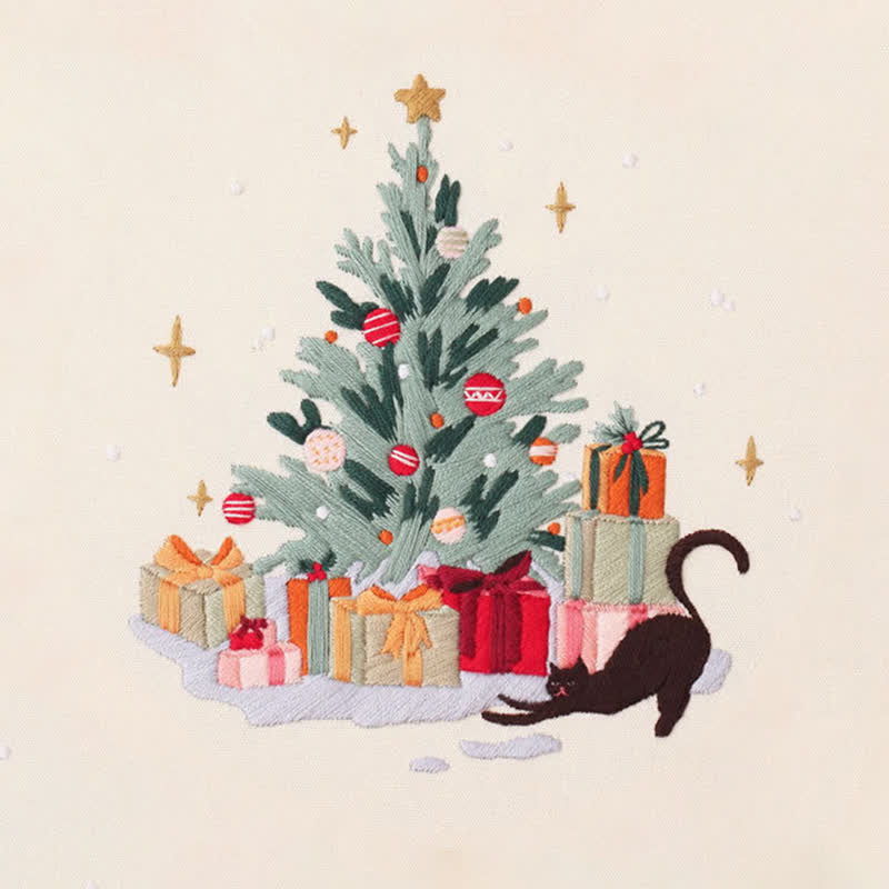 Rubbyoo Embroidery Kit - Black Cat Christmas - image 9