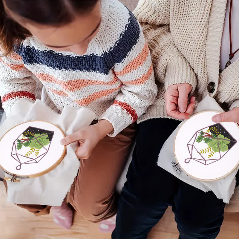 Rubbyoo Embroidery Kit - Florarium Plants - image 8