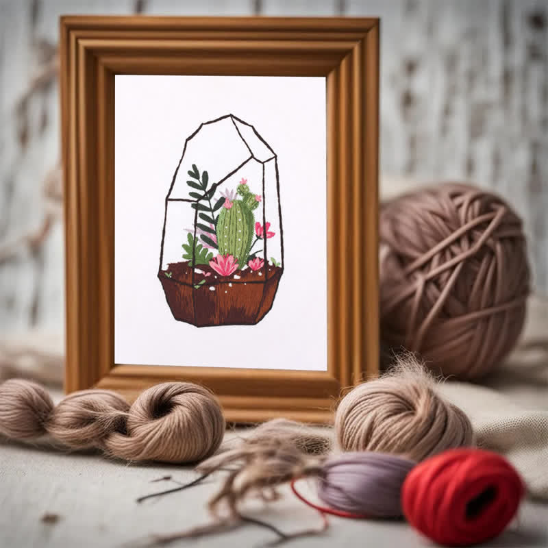 Rubbyoo Embroidery Kit - Succulent Plants - image 3