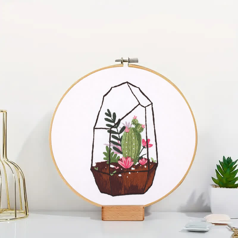 Rubbyoo Embroidery Kit - Succulent Plants - image 1