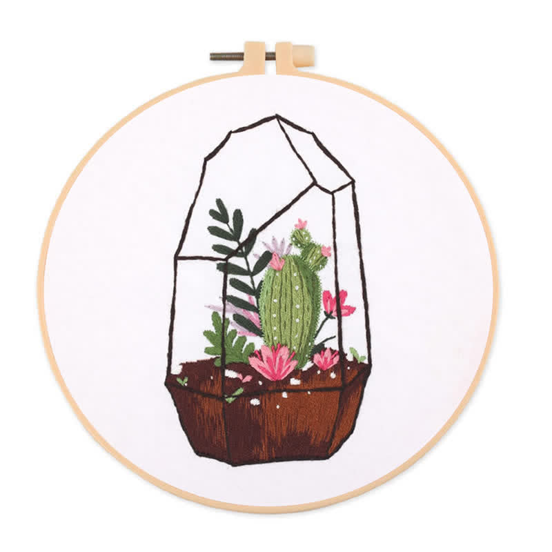 Rubbyoo Embroidery Kit - Succulent Plants - image 0