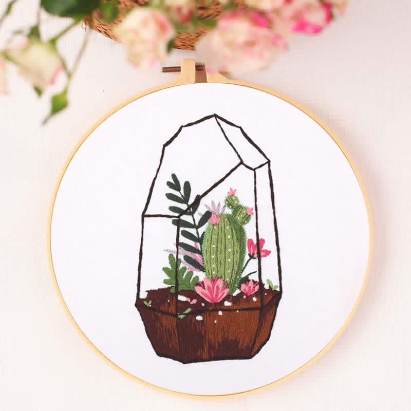 Rubbyoo Embroidery Kit - Succulent Plants - image 2