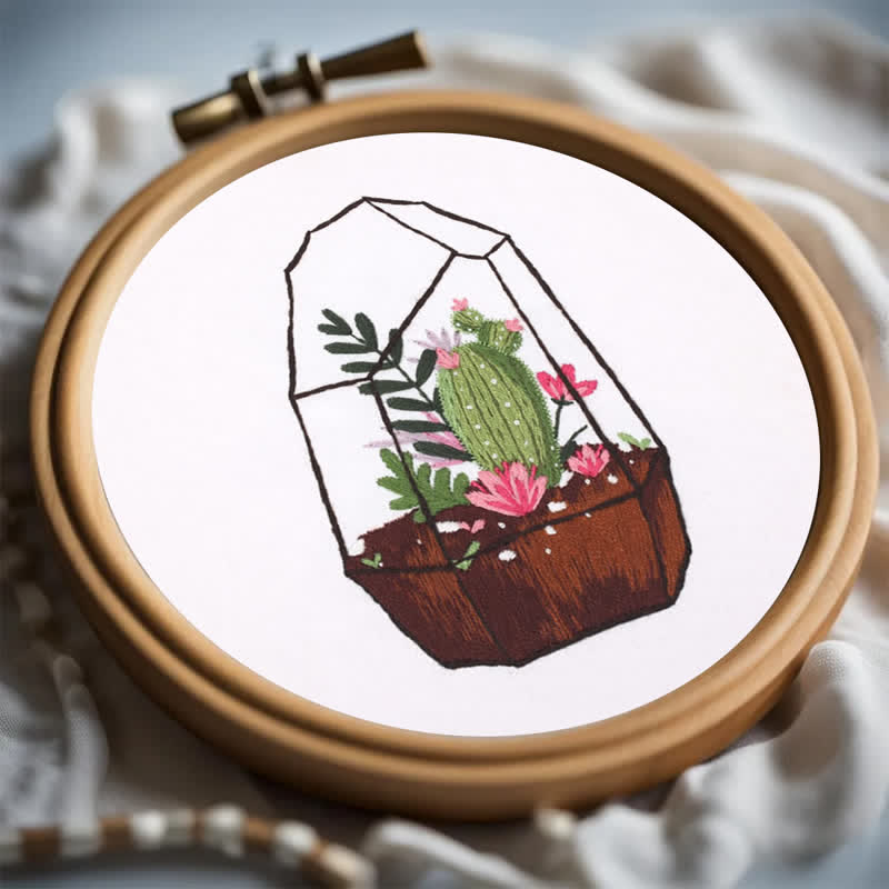 Rubbyoo Embroidery Kit - Succulent Plants - image 6