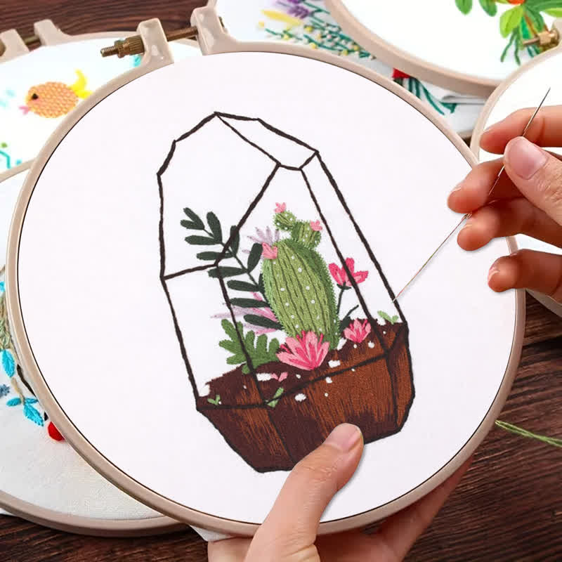 Rubbyoo Embroidery Kit - Succulent Plants - image 7