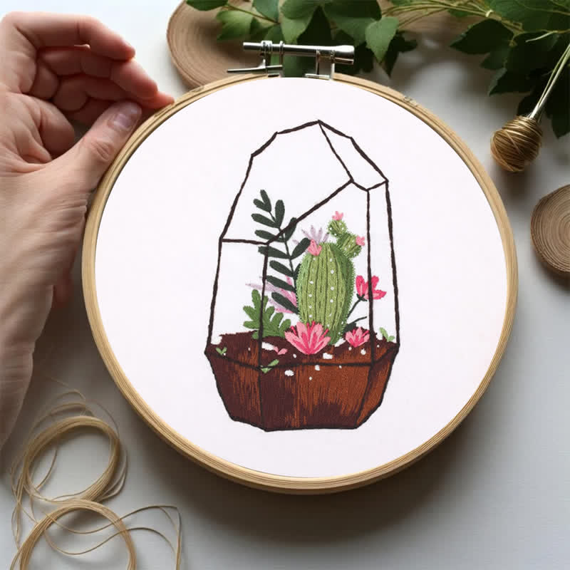 Rubbyoo Embroidery Kit - Succulent Plants - image 5