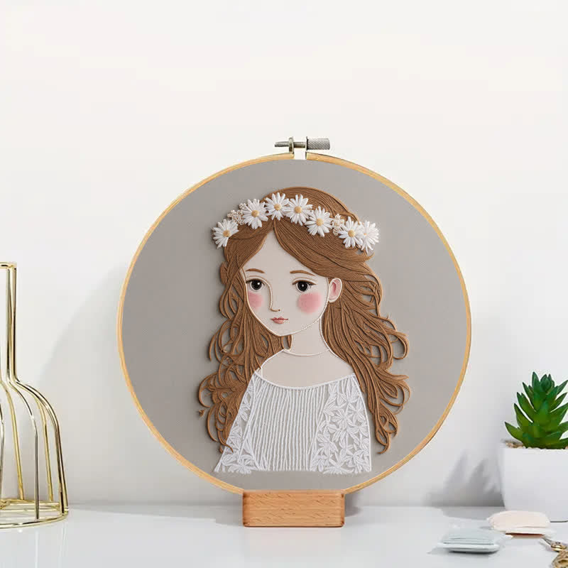Rubbyoo Embroidery Kit - Cute Girl  - image 4