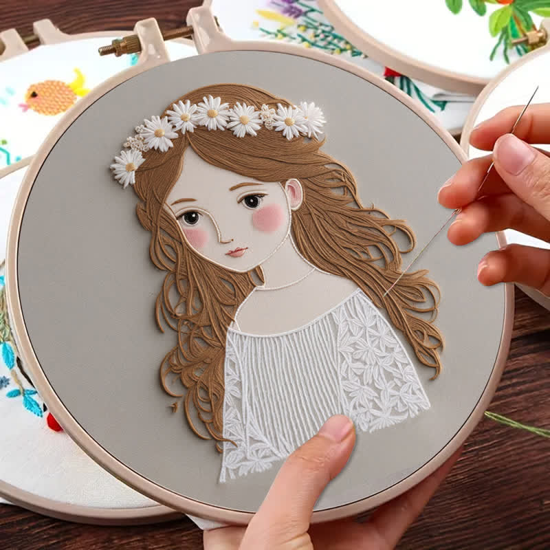 Rubbyoo Embroidery Kit - Cute Girl  - image 2