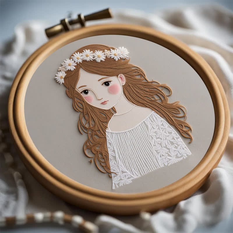 Rubbyoo Embroidery Kit - Cute Girl  - image 3