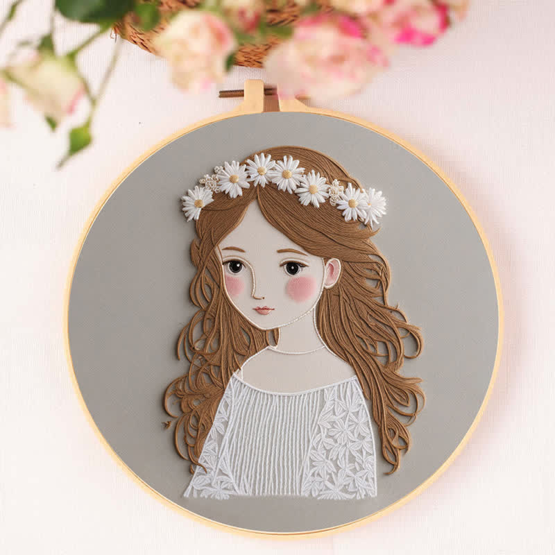 Rubbyoo Embroidery Kit - Cute Girl  - image 6