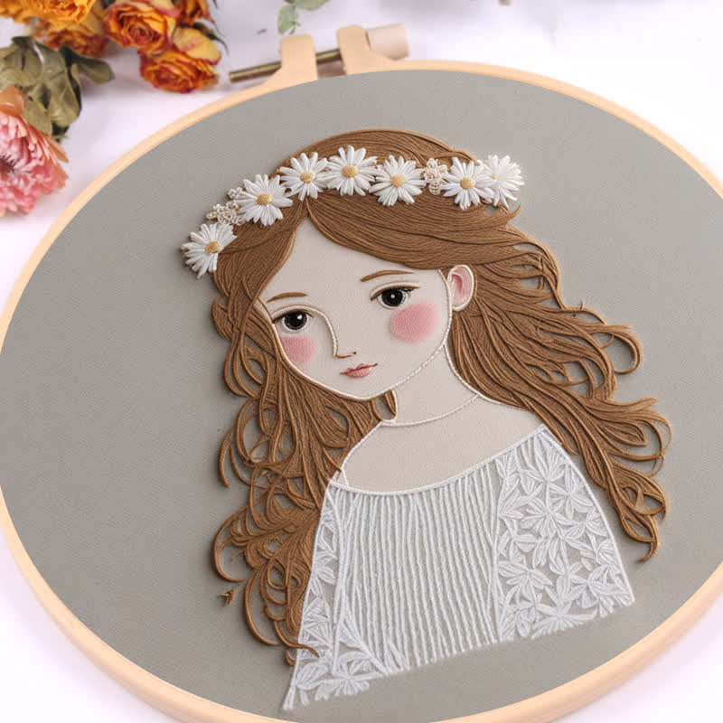 Rubbyoo Embroidery Kit - Cute Girl  - image 8