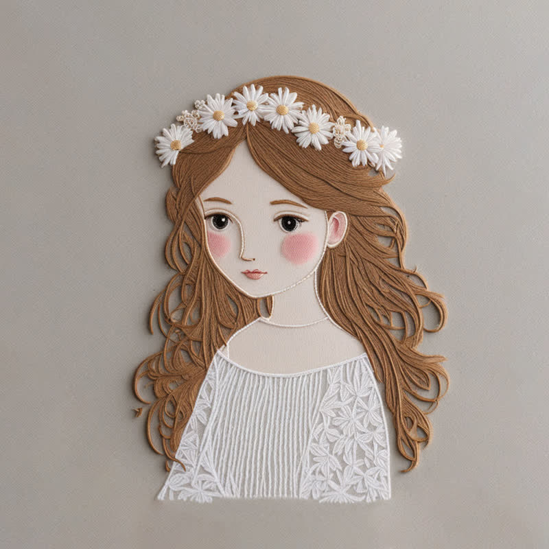 Rubbyoo Embroidery Kit - Cute Girl  - image 9