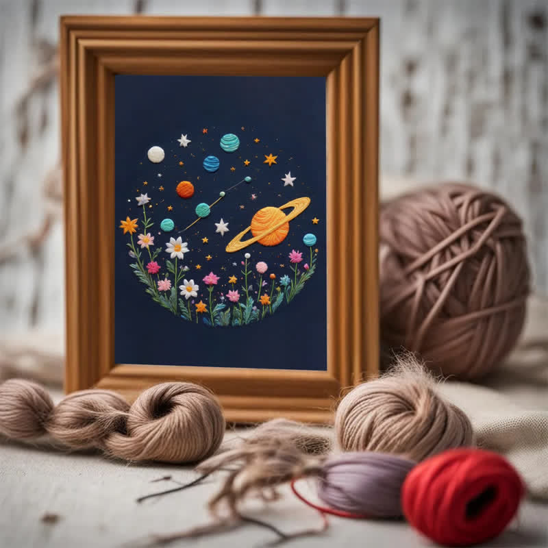 Rubbyoo Embroidery Kit - Planets and Stars - image 1