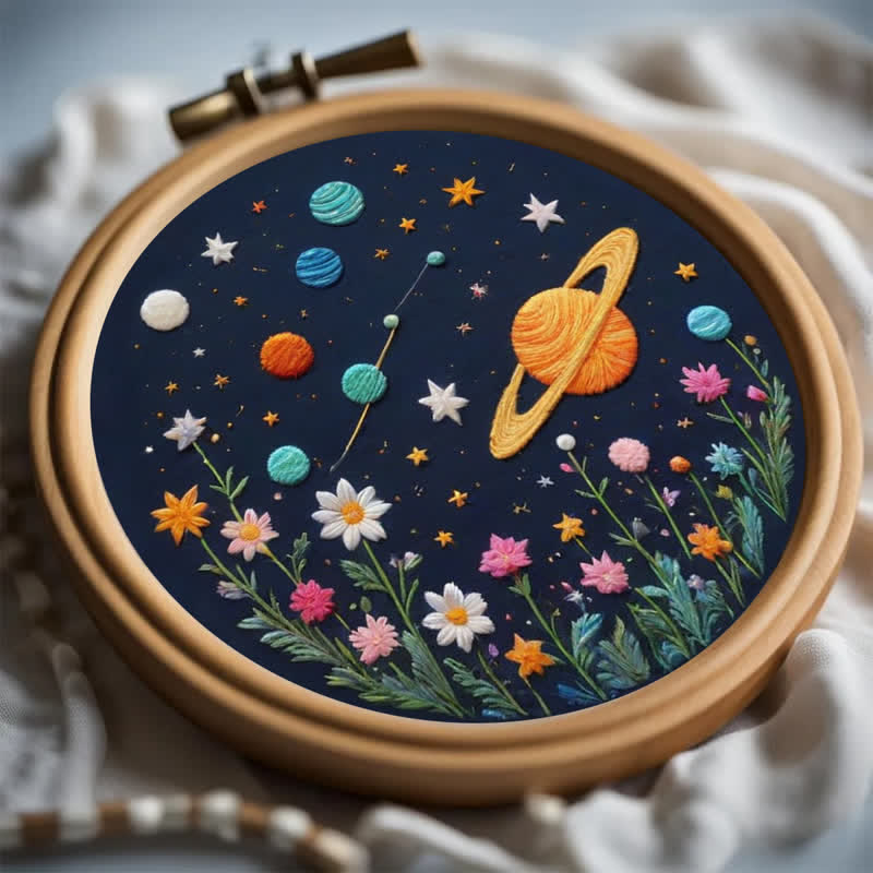 Rubbyoo Embroidery Kit - Planets and Stars - image 3