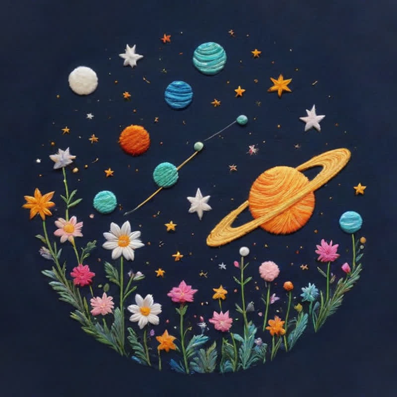 Rubbyoo Embroidery Kit - Planets and Stars - image 10