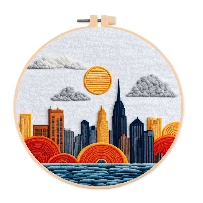 Rubbyoo Embroidery Kit - Urban - 20*20cm - image 0